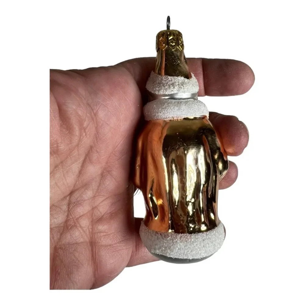 Vintage Blown‎ Glass Santas